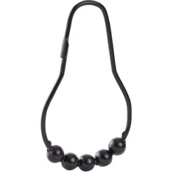 Gifi Equipement Douche^Anneau de douche métal noir x12