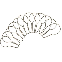 Gifi Equipement Douche^Anneau rideau de douche en métal x12