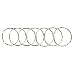 Gifi Equipement Douche^Anneau rideau de douche rond en métal x12