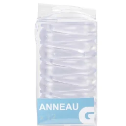 Gifi Aménagement Salle De Bain^Anneau rideau de douche transparent x12