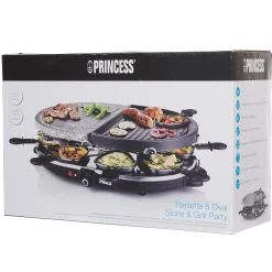 Gifi Appareil à raclette 8 personnes grill et pierre Princess