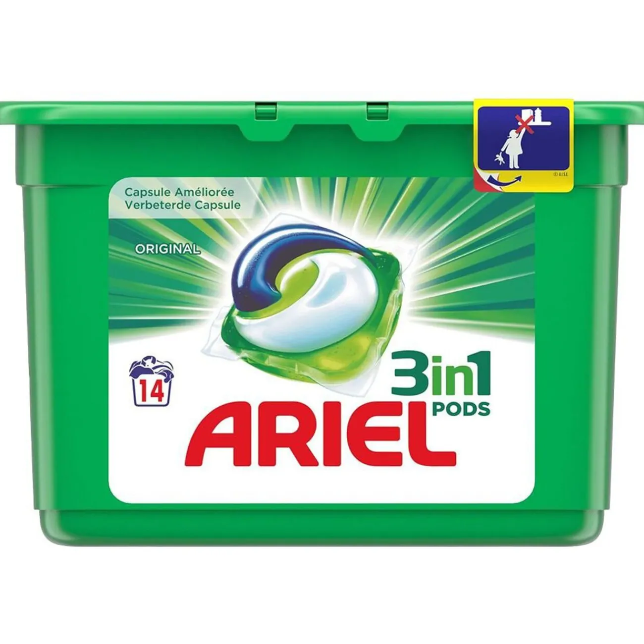 Gifi Entretien Du Linge|Ariel pods 3 en 1 peaux sensibles x14