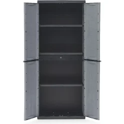 Gifi Rangement|Armoire de rangement en plastique kis jolly gris