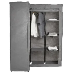 Gifi Rangement|Armoire dressing d'angle grise