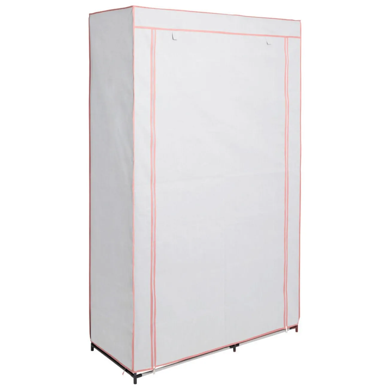 Gifi Rangement|Armoire dressing double blanc 1 penderie et 6 tablettes