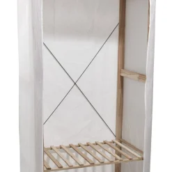 Gifi Rangement|Armoire dressing en bois et housse coton