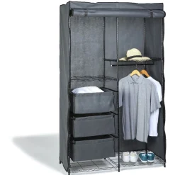 Gifi Rangement|Armoire dressing gris