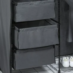Gifi Rangement|Armoire dressing gris