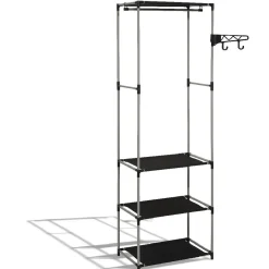 Gifi Rangement|Armoire dressing gris et noir