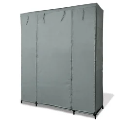 Gifi Rangement|Armoire dressing tissu gris