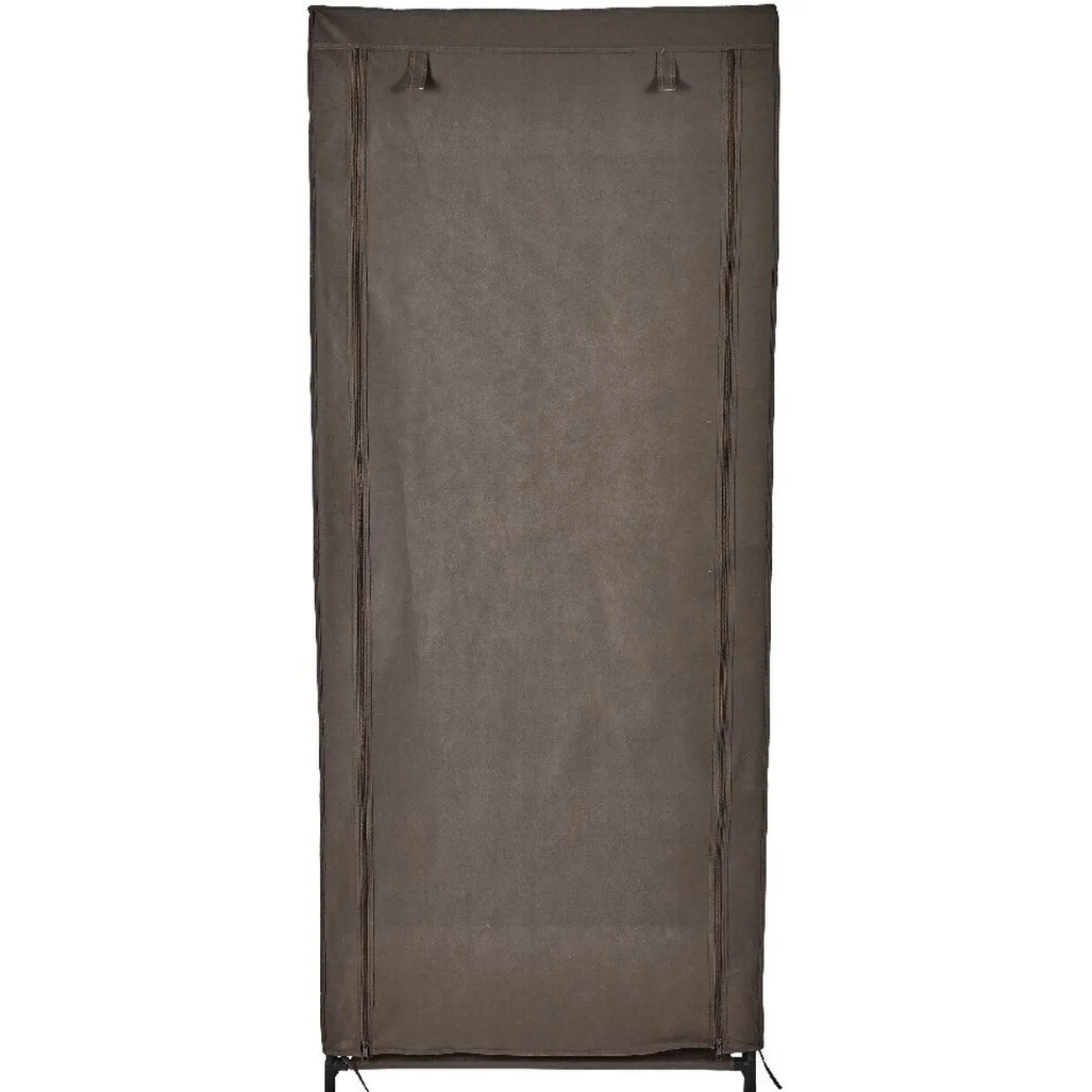 Gifi Rangement|Armoire dressing tissu marron