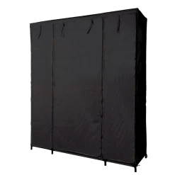 Gifi Rangement|Armoire dressing tissu noir