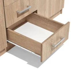 Gifi Rangement|Armoire Ohio chêne sonoma 3 portes