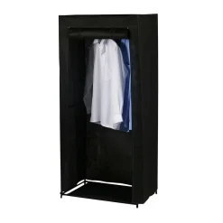 Gifi Rangement|Armoire penderie en tissu noir