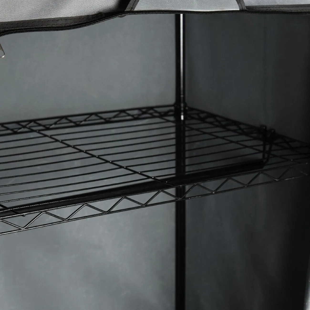 Gifi Rangement|Armoire penderie grise