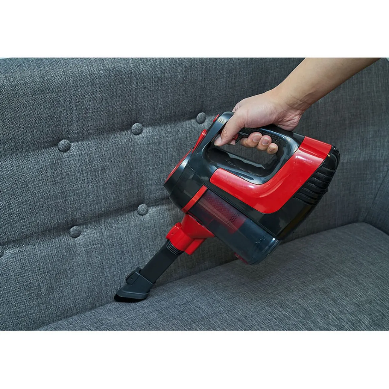 Gifi Nettoyage Et Entretien|Aspirateur 2 en 1 sans fil sans sac silencieux Homday rouge