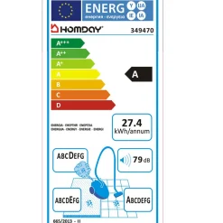 Gifi Nettoyage Et Entretien|Aspirateur cyclonique sans sac Homday bleu et noir