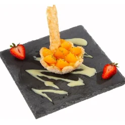 Gifi Assiette à dessert ardoise carrée