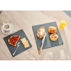 Gifi Assiette à dessert ardoise carrée