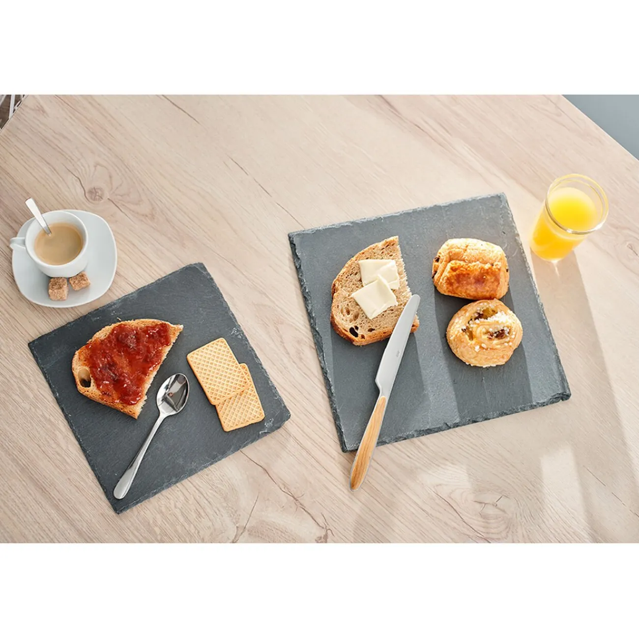 Gifi Assiette à dessert ardoise carrée