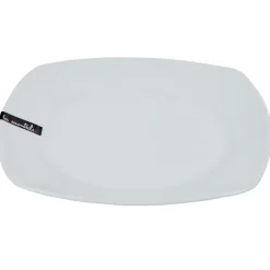 Gifi Assiette à dessert carrée blanche Les essentiels