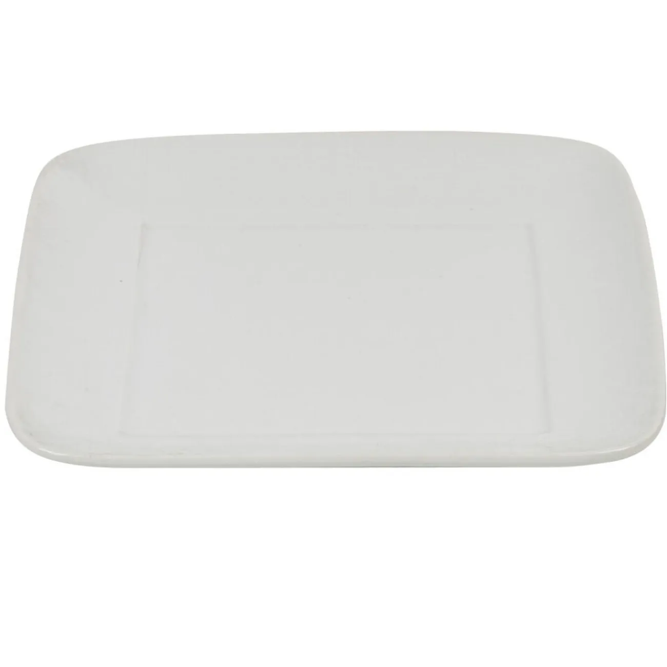 Gifi Assiette à dessert carrée blanche