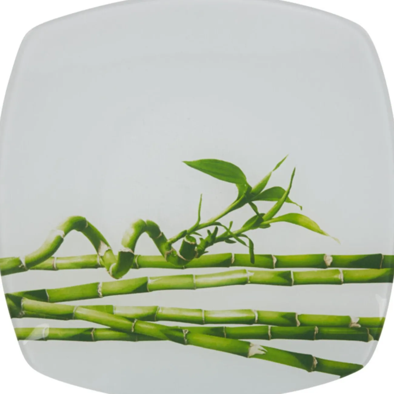 Gifi Assiette à dessert design bambou