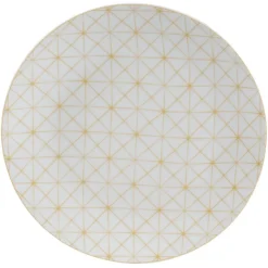 Gifi Assiette à dessert design géométrique dépareillé x4