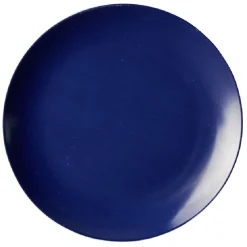 Gifi Assiette à dessert en porcelaine décor bleu Ø 19 cm