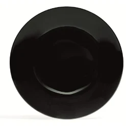 Gifi Assiette à dessert en porcelaine décor rayures soleil