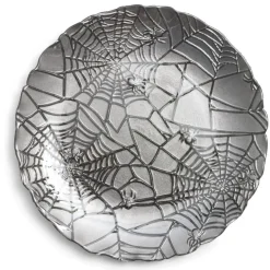 Gifi Assiette à dessert en verre gris Halloween Ø21cm