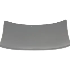 Gifi Assiette à dessert grise recourbée