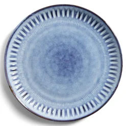 Gifi Assiette à dessert grès bleu Ø22cm