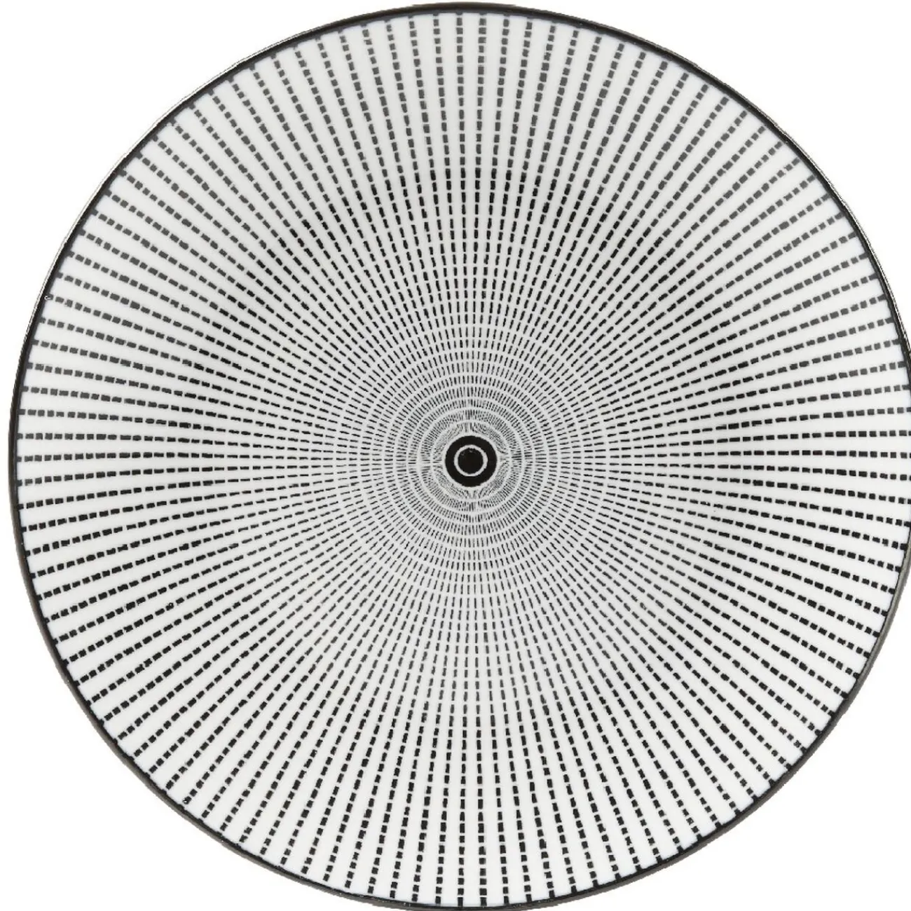 Gifi Assiette à dessert Helsinki décor noir blanc x4