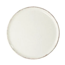 Gifi Assiette à dessert Lisbonne en grès beige Ø20,5cm