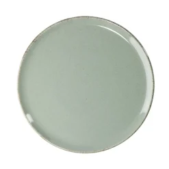 Gifi Assiette à dessert Lisbonne en grès vert Ø20,5cm