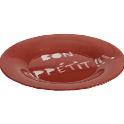 Gifi Assiette à dessert Luminarc rouge design Bon appétit