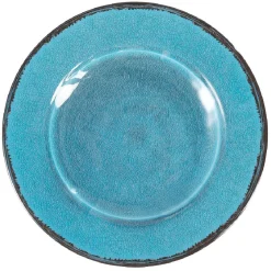 Gifi Assiette à dessert mélaminé effet craquelé