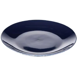 Gifi Assiette à dessert motif feuillage bleu et blanc