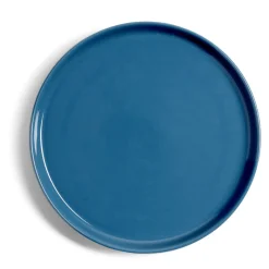 Gifi Assiette à dessert Oslo en grès bleu Ø20cm