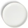 Gifi Assiette à dessert ronde blanc et doré Ø19cm porcelaine