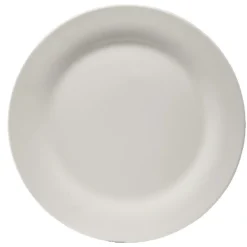 Gifi Assiette à dessert ronde céramique blanc x10