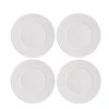 Gifi Assiette à dessert ronde embossée blanche x4