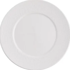 Gifi Assiette à dessert ronde embossée blanche x4