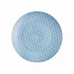 Gifi Assiette à dessert ronde motif géométrique 4 couleurs x4