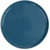 Gifi Assiette à dessert ronde Nordic porcelaine bleu