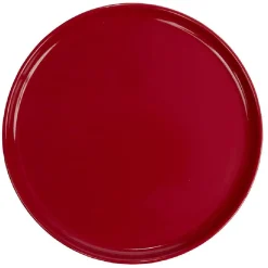Gifi Assiette à dessert ronde Nordic porcelaine rouge