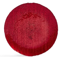 Gifi Assiette à dessert ronde rouge Ø21cm verre
