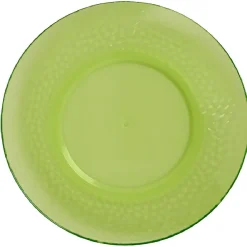 Gifi Assiette à dessert verte martelé x4