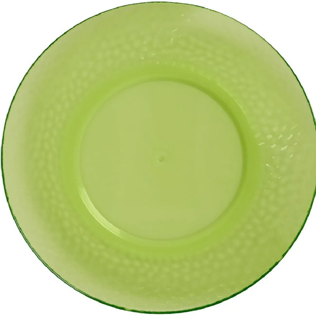 Gifi Assiette à dessert verte martelé x4